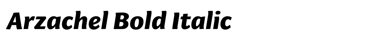 Arzachel Bold Italic